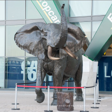grandes estatuas al aire libre estatua del elefante del tamaño de la vida de bronce para la venta